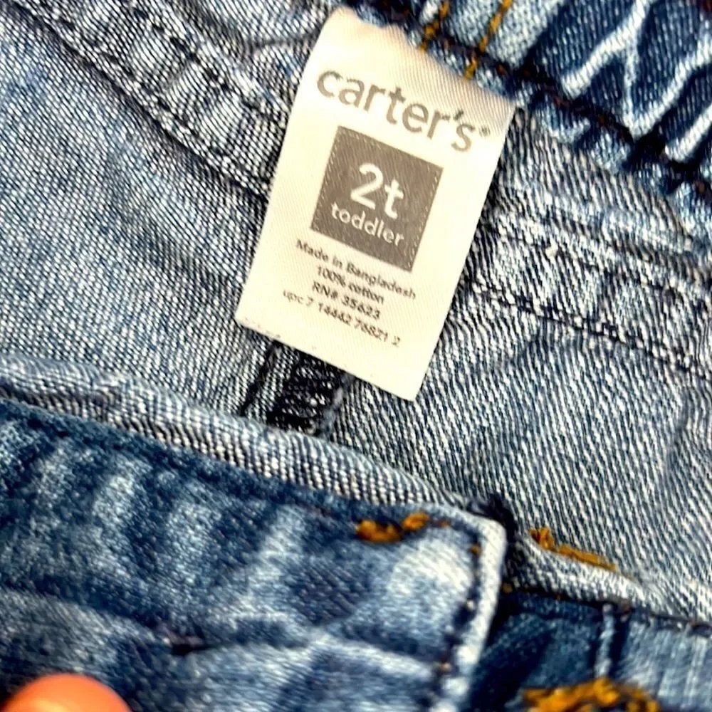 Set of (2) Toddler Blue Jeans Bundle- Jordache and Carter’s - Size 2T